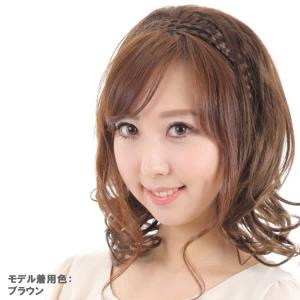 ウィッグ かつら カチューシャ ヘアピース 痛...の詳細画像1