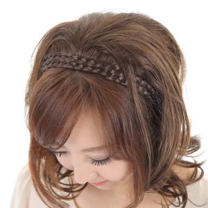 ウィッグ かつら カチューシャ ヘアピース 痛...の詳細画像3