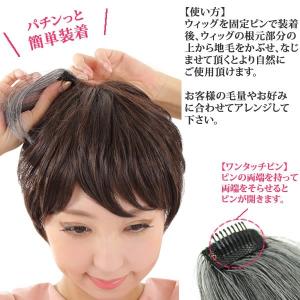 ウィッグ ヘアピース 人毛 円形脱毛症 部分ウ...の詳細画像4