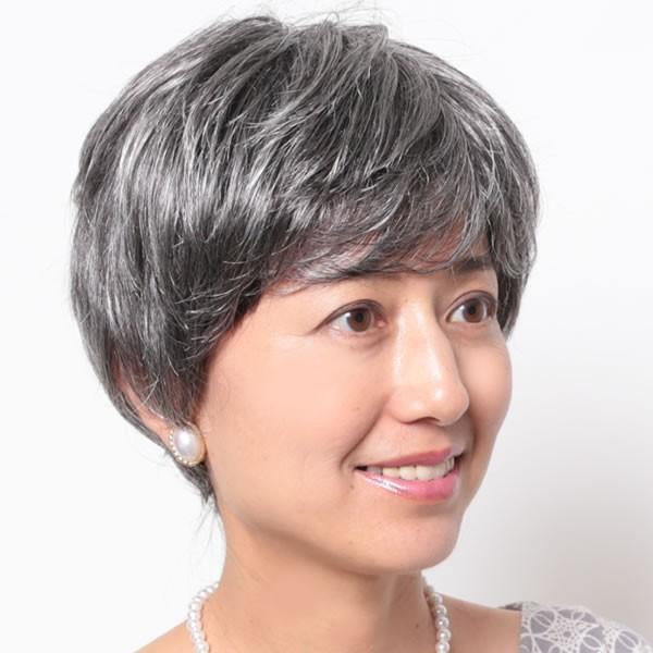 ウィッグ　ショート　フルウィッグ　送料無料　医療　かつら　白髪 人気　かつら　tm5