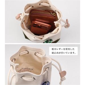 キャンバス ミニ 巾着ポーチ 巾着バッグ 巾着...の詳細画像4