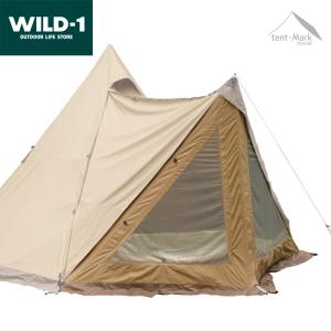 【SALE特価】テンマクデザイン　サーカスTC DX専用 窓付きフロントフラップ【サンドカラー】（tent-Mark DESIGNS）【オプション品】｜WILD-1