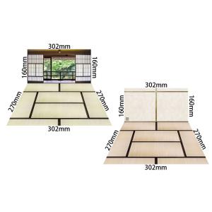ジオラマシート DSmM-F007 和室セットB 【箱庭技研】｜wild