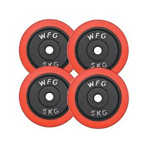 WILD FIT 赤ラバー プレート 5kg (4枚) 《返品・交換不可