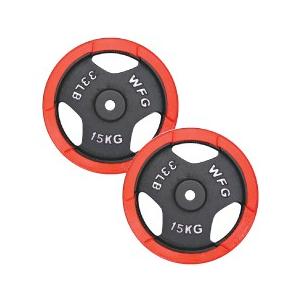 ラバープレート　15kg ラバー プレート 15kg(2枚) IROTEC (アイロテック)