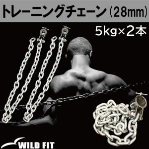 WILD FIT（ワイルドフィット） トレーニングチェーン Φ28mm用 (15kg×2
