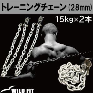 WILD FIT（ワイルドフィット） トレーニングチェーン Φ28mm用 (5kg×2本