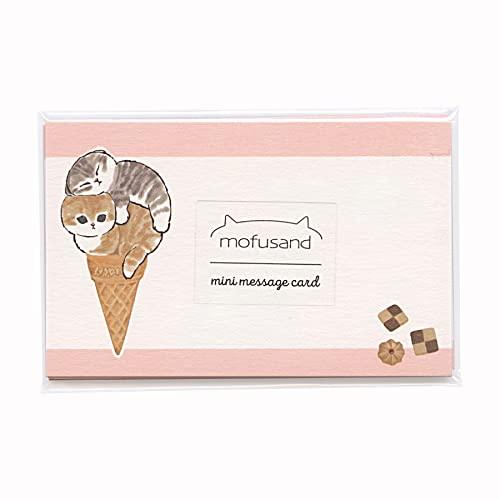 モフサンド ミニメッセージカード【スイーツ】猫 ネコ ねこ カード かわいい mofusand F0