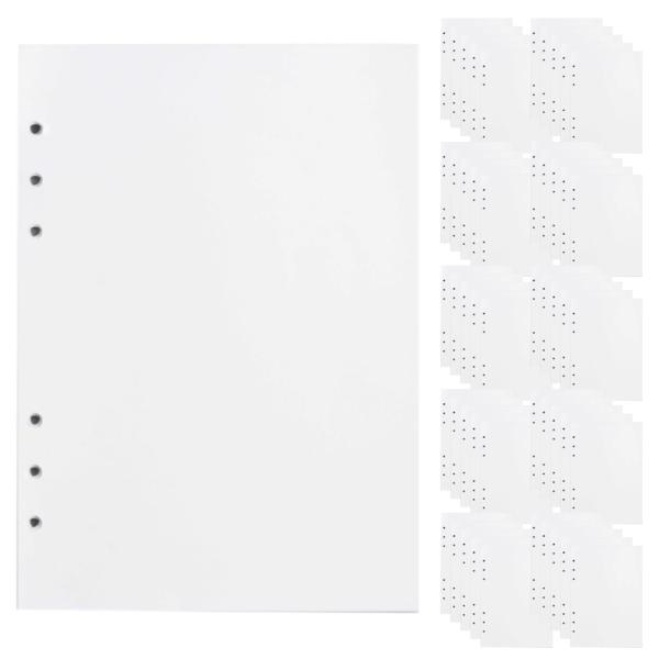 nijimomo 剥離紙 ルーズリーフ 100枚 A4 A5 A6 フレークシール ラベルシール 粘...