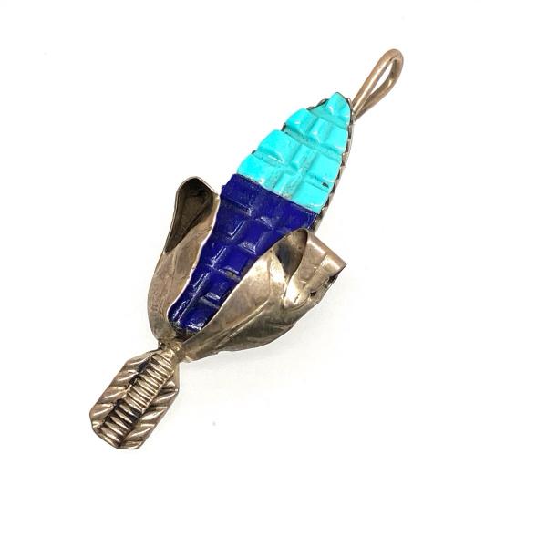 ズニ族 インディアンジュエリー ペンダント シルバー シルバーアクセサリー 002