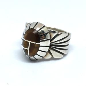 インディアンジュエリー ナバホ オニキス リング : Cocole Yahoo!店