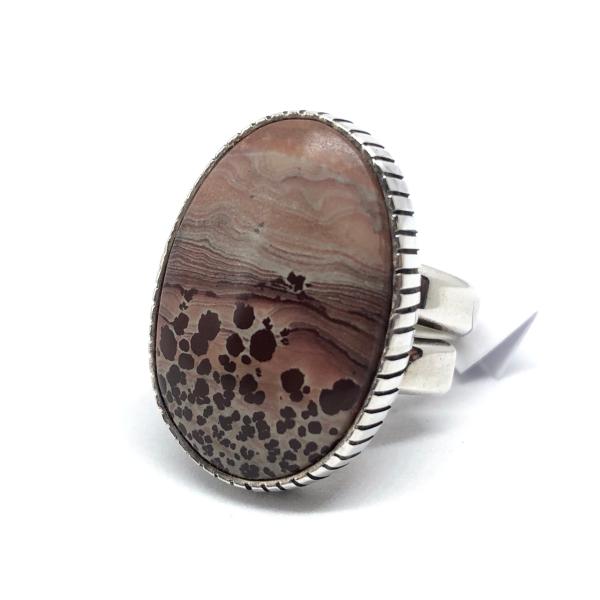 アリゾナジャスパー アジャスタブル リング STEVE YELLOWHORSE NAVAJO TRI...