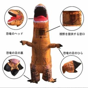 ティラノサウルス レース 顔出し 恐竜コスプレ...の詳細画像1