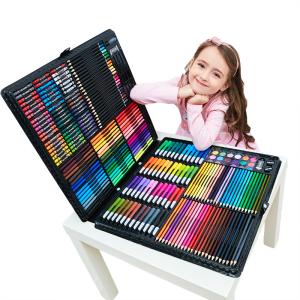 色鉛筆 水彩 お絵かき 水彩画 142色セット プレゼント 文房具 筆記具