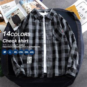 WEIRDO（ウィアード） 2XLサイズ オープンカラーシャツ チェック 長袖