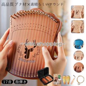 31弦 木製 ハーピカ 半音付き 親指ピアノ メタルストリン 指弾き