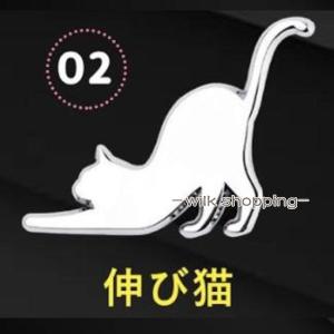 カーエンブレム 猫 ステッカー 猫グッズ 車用...の詳細画像2