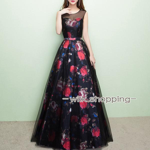 カラードレス 安い 花嫁 イブニングドレス  カラー ロング パーティードレス 演奏会   フォーマ...