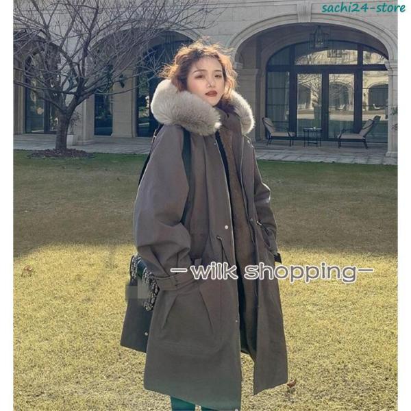 レディース ロングコート ガウン  モッズコート  綿入れ ロング アウター コート 綿入れコート ...