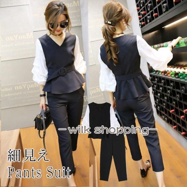 パンツスーツ レディース 入学式 入園式 ママスーツ パンツ 卒園式 卒業式 スーツ レディーススー...