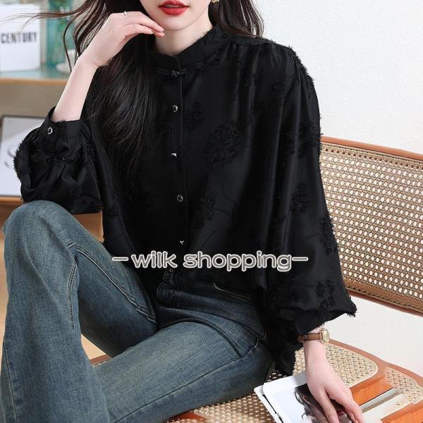 シャツ ブラウス レディース 長袖 オフィスカジュアル40代 大人きれいめ 着痩せ 大きいサイズ展開...