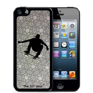 不思議な浮き出る 3Dホログラムスキンシート for iPhone SE(2016年) 5s/5 Skin SKATER スケーター　スケボー　スケートボード 3D-SK-MSK