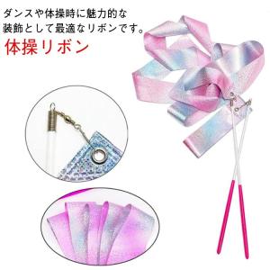 体操リボン ダンスリボン 新体操 長さ2m/4...の詳細画像5