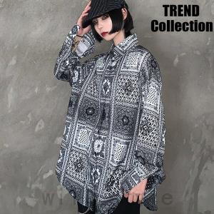 シャツ韓国オルチャンストリートダンス衣装ペイズリーバンダナ柄原宿系派手hiphop長袖v系トップス Joy Lizvxyf4 Will Style 通販 Yahoo ショッピング