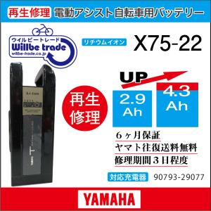 YAMAHA（ヤマハ） 電動自転車 バッテリー X81-21 （4.3→5.2Ah) 電池