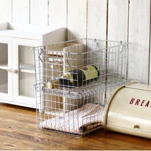 ワイヤーバスケット スタッキング かご バスケ...の詳細画像2