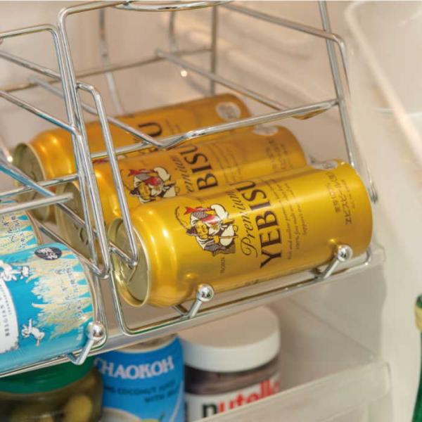 缶収納 缶収納ラック 缶収納ストッカー 缶ケース 冷蔵庫 カンディスペンサー 500ml缶専用 収納...