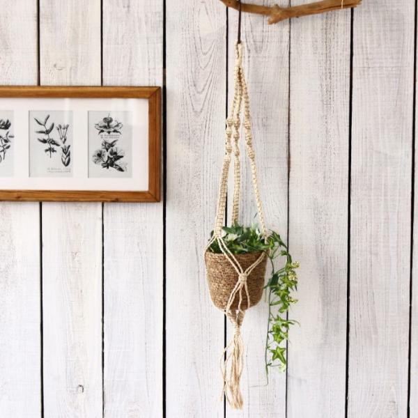 ハンギングプランター 植木鉢 マクラメ ガーデニング用品 プランター おしゃれ インテリア 壁掛け