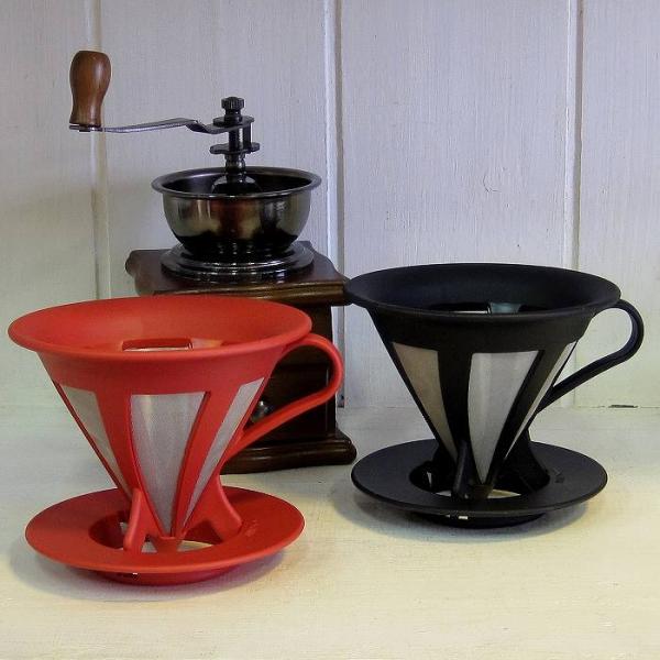 コーヒードリッパー コーヒー ドリップ 道具 ペーパーレス ドリッパー コーヒーフィルター ハリオ ...