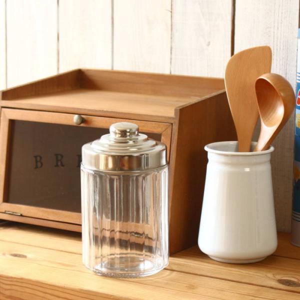 キャニスター 保存容器 ガラスキャニスター ガラス瓶 保存瓶 調味料入れ ガラス 1.5L