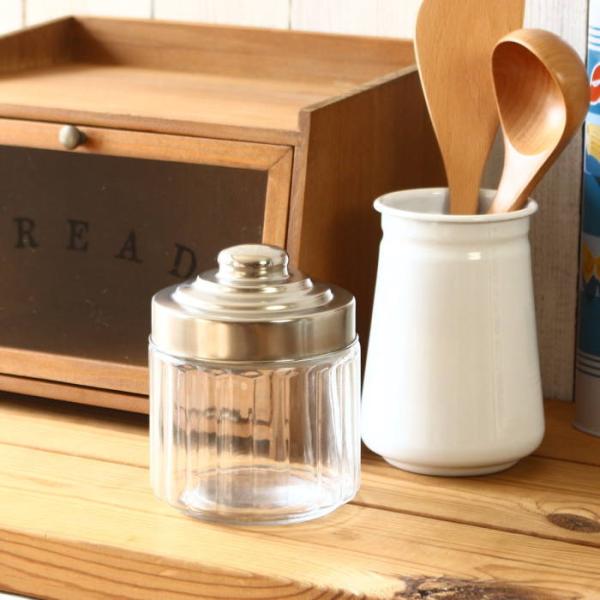 キャニスター 保存容器 ガラスキャニスター ガラス瓶 保存瓶 調味料入れ ガラス 0.9L