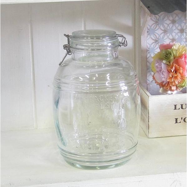 キャニスター 保存容器 米びつ ガラスキャニスター ガラス瓶 保存瓶 ガラス容器 4.3L