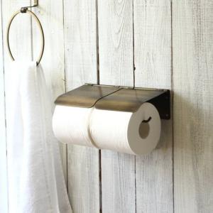 トイレットペーパーホルダー おしゃれ 2連 トイレ用品