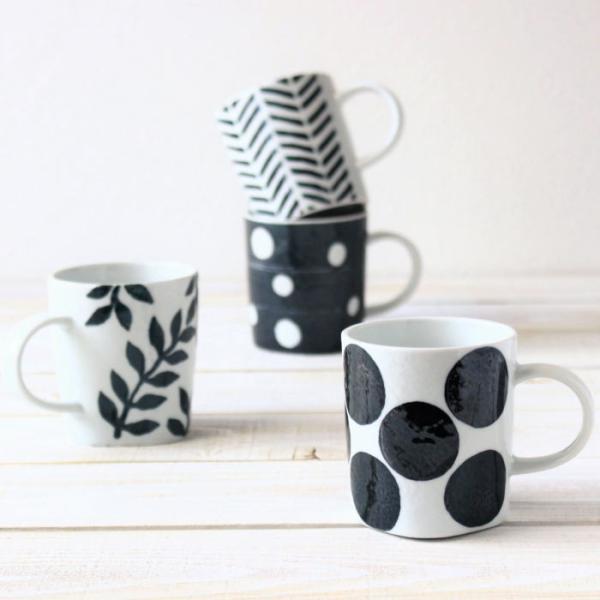 マグカップ コーヒーカップ おしゃれ 陶器 食器 マグカップ陶器 ドット 電子レンジ対応 食洗機対応...
