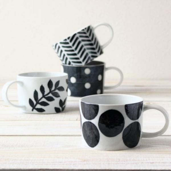 マグカップ スープカップ コーヒーカップ スープマグ ティーカップ おしゃれ 陶器 食器 ドット