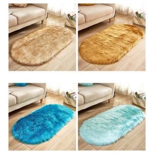 ラグマット ムートンラグ 人造シープスキンラグ...の詳細画像2