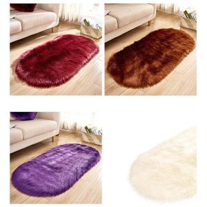 ラグマット ムートンラグ 人造シープスキンラグ...の詳細画像3