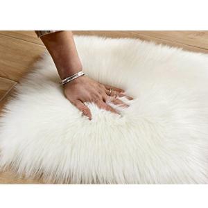 ラグマット ムートンラグ 人造シープスキンラグ...の詳細画像4