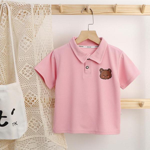 キッズ　ポロシャツ　poloシャツ　子供Tシャツ　女の子男の子 春夏　半袖　シャツ　ス　インナー　カ...