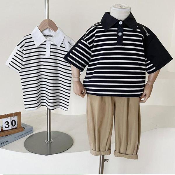 キッズ　ポロシャツ　poloシャツ　子供Tシャツ　男の子春夏　半袖　シャツ　ス　インナー　カジュアル...