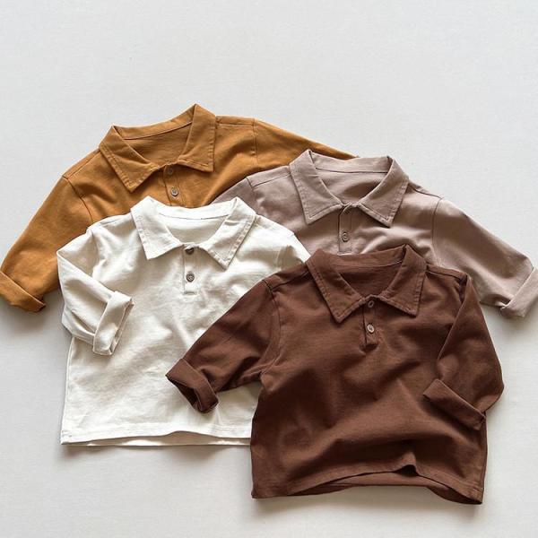キッズ　ポロシャツ　poloシャツ　子供Tシャツ　女の子 男の子春夏　長袖　シャツ　ス　インナー　カ...