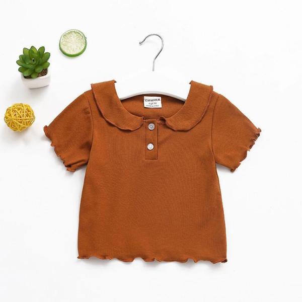 キッズ　ポロシャツ　poloシャツ　子供Tシャツ　女の子春夏　半袖　シャツ　ス　インナー　カジュアル...