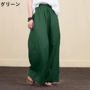ワイドパンツ レディース バギーパンツ パンツ...の詳細画像2