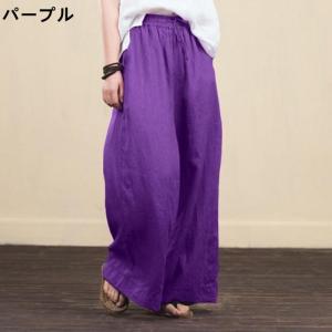 ワイドパンツ レディース バギーパンツ パンツ...の詳細画像4
