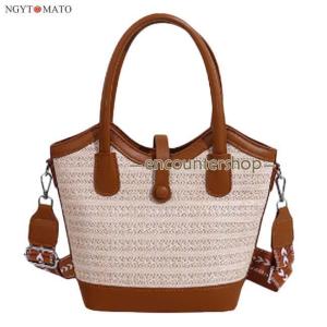 カゴバッグ ハンドバッグ トートバッグ 2wa...の詳細画像5