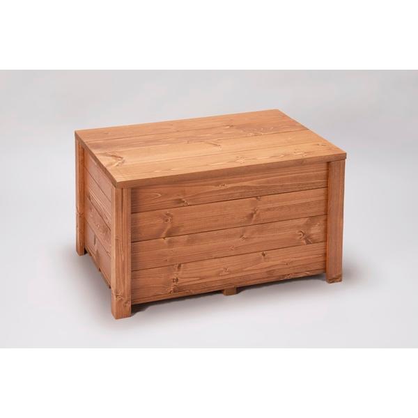 収納ボックス付きベンチ匠 SPF材（屋根付きベランダ用・室内用）チーク色 横幅60cm 天然木製 ス...